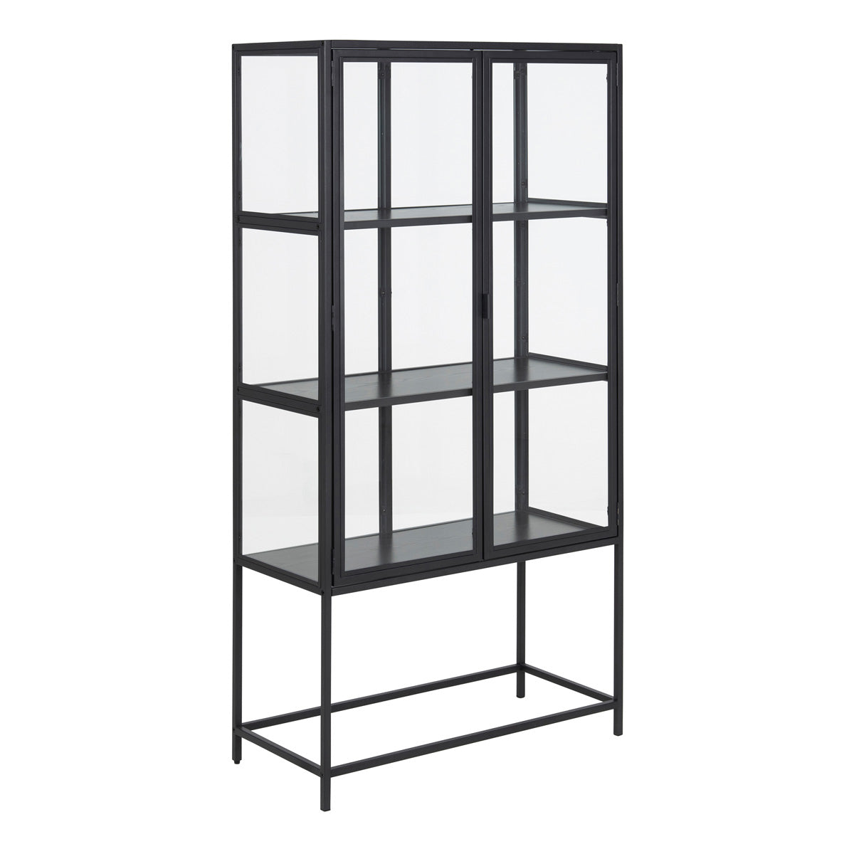 Wooden Display Cabinet With 2 Glass Doors - Seaford