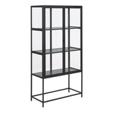 Wooden Display Cabinet With 2 Glass Doors - Seaford