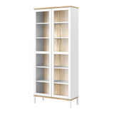 Wooden Display Cabinet With 2 Glazed Doors - Roomers