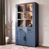 Wooden Display Cabinet With 4 Doors 1 Drawer And LED Lights - Bohol