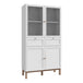 Wooden Display Cabinet With 4 Doors And 2 Drawers - Wensley