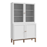 Wooden Display Cabinet With 4 Doors - Wensley