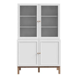 Wooden Display Cabinet With 4 Doors - Wensley