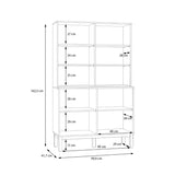 Wooden Display Cabinet With 4 Doors - Wensley