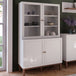 Wooden Display Cabinet With 4 Doors - Wensley