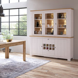 Wooden Display Cabinet With 5 Doors And 2 Drawers - Celesto