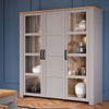 Wooden Display Cabinet Large With 3 Doors - Bohol
