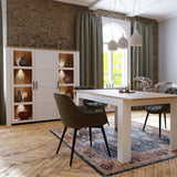 Wooden Display Cabinet Large With 3 Doors - Bohol
