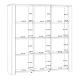 Wooden Display Cabinet Large With 3 Doors And LED Lights - Bohol