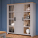 Wooden Display Cabinet Large With 3 Doors And LED Lights - Bohol