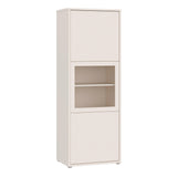 Wooden Display Cabinet Narrow With 3 Push-to-Open Doors - Alice Springs