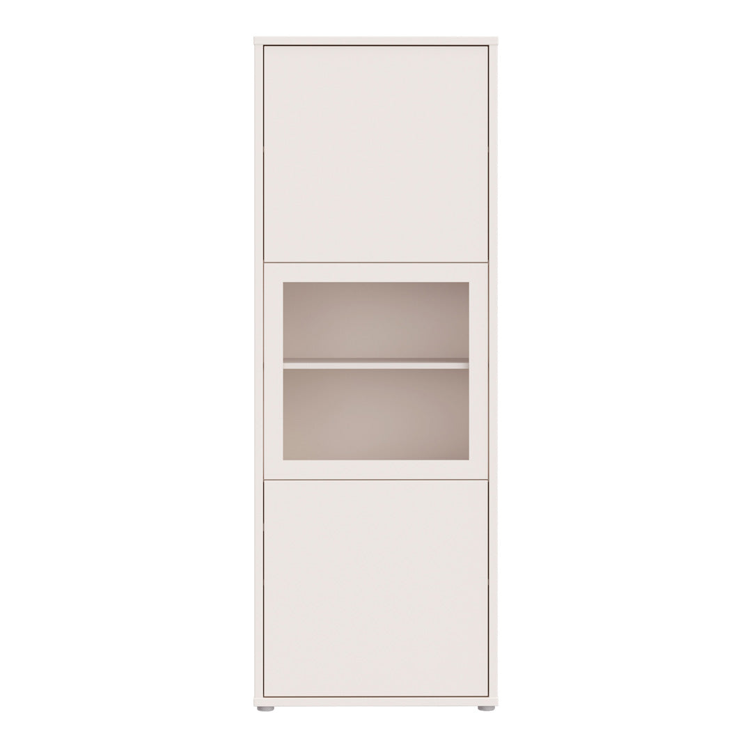 Wooden Display Cabinet Narrow With 3 Push-to-Open Doors - Alice Springs