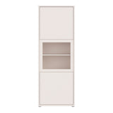 Wooden Display Cabinet Narrow With 3 Push-to-Open Doors - Alice Springs