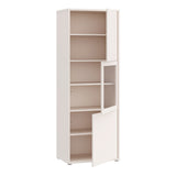 Wooden Display Cabinet Narrow With 3 Push-to-Open Doors - Alice Springs
