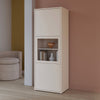 Wooden Display Cabinet Narrow With 3 Push-to-Open Doors - Alice Springs
