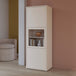 Wooden Display Cabinet Narrow With 3 Push-to-Open Doors - Alice Springs