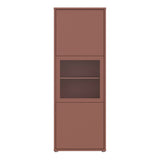Wooden Display Cabinet Narrow With 3 Push-to-Open Doors - Alice Springs