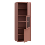Wooden Display Cabinet Narrow With 3 Push-to-Open Doors - Alice Springs