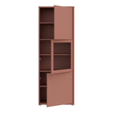 Wooden Display Cabinet Narrow With 3 Push-to-Open Doors - Alice Springs