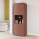 Wooden Display Cabinet Narrow With 3 Push-to-Open Doors - Alice Springs