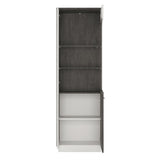 Wooden Display Cabinet Tall With 1 Door Right Hand Facing - Zingaro