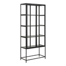 Wooden Display Cabinet Tall With 2 Glass Doors - Seaford