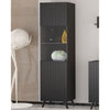 Wooden Display Cabinet Tall With 1 Door - Atlantic