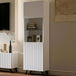 Wooden Display Cabinet 50.2cm Wide Tall With 1 Door - Atlantic