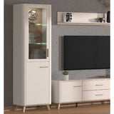 Wooden Display Cabinet Tall With 2 Doors - Dearborn