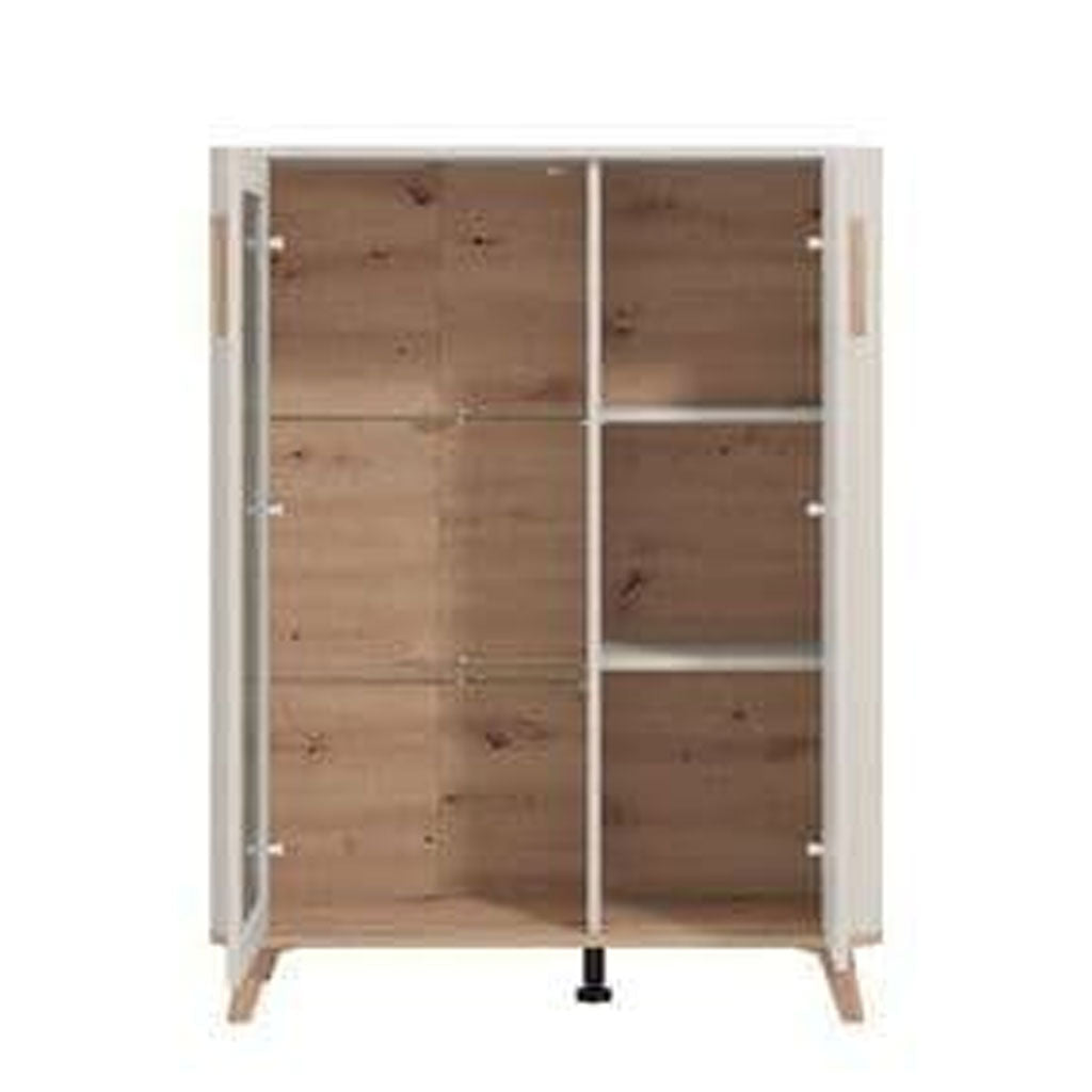 Wooden Display Cabinet Wide With 2 Doors - Dearborn