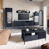 Wooden Display Cabinet With 1 Door - Lusaka