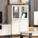 Wooden Display Cabinet 90cm Wide With 4 Doors - Castaic