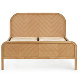 Wooden Double Bed Chevron - Milo
