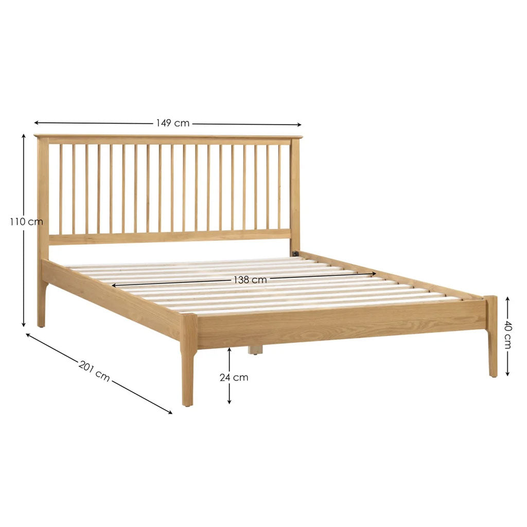 Wooden Double Bed - Cotswold
