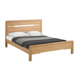 Wooden Double Bed - Curve