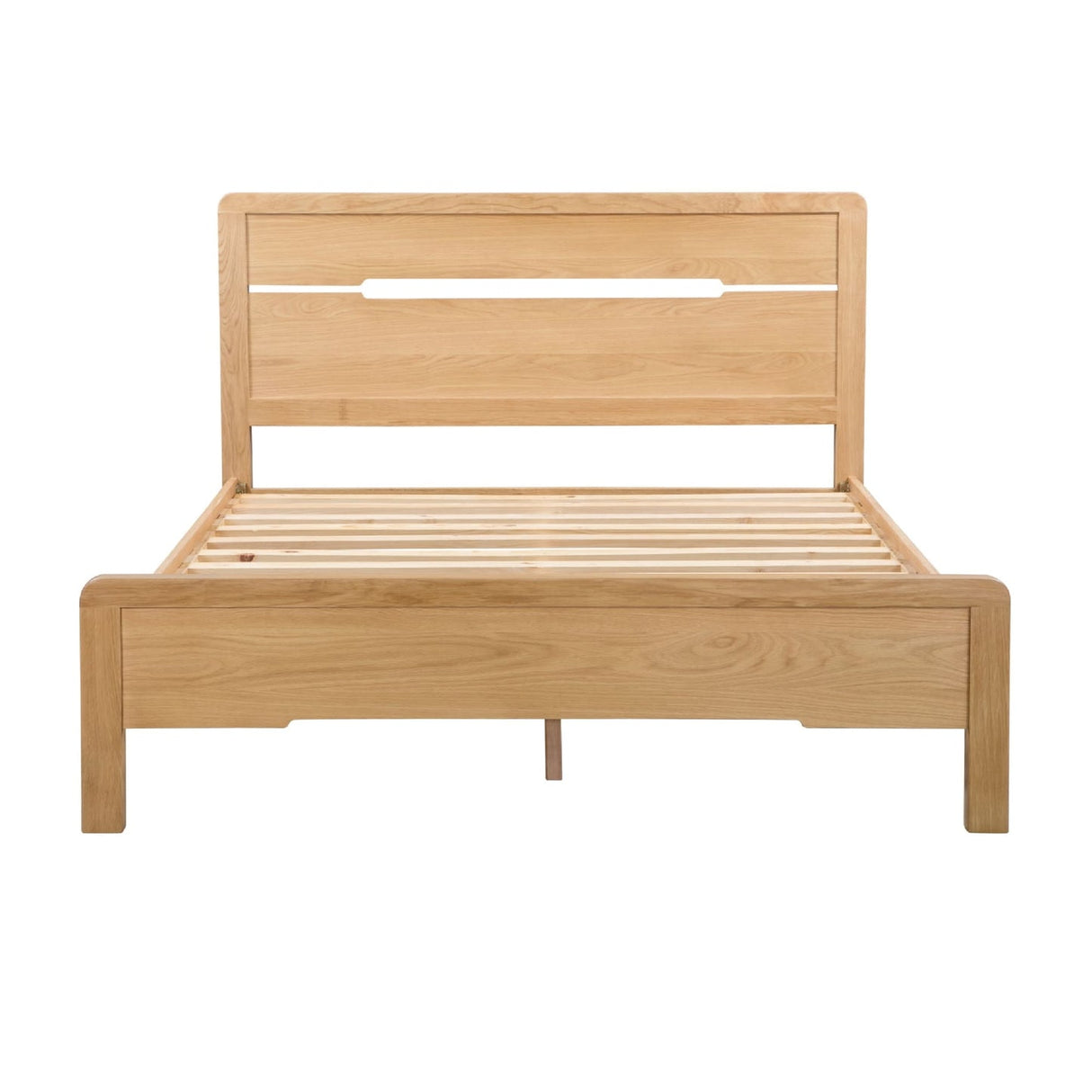 Wooden Double Bed - Curve