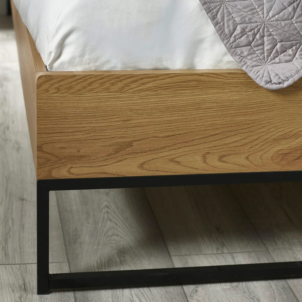 Wooden Double Bed - Harlow