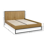 Wooden Double Bed - Harlow