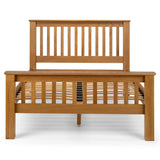 Wooden Double Bed High Foot End - Amsterdam