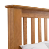 Wooden Double Bed High Foot End - Amsterdam