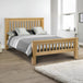 Wooden Double Bed High Foot End - Amsterdam