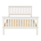 Wooden Double Bed High Foot End - Monaco