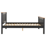 Wooden Double Bed High Foot End - Monaco