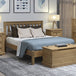 Wooden Double Bed Low End - Augusta
