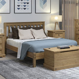 Wooden Double Bed Low End - Texas