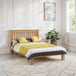 Wooden Double Bed Low Foot End - Amsterdam