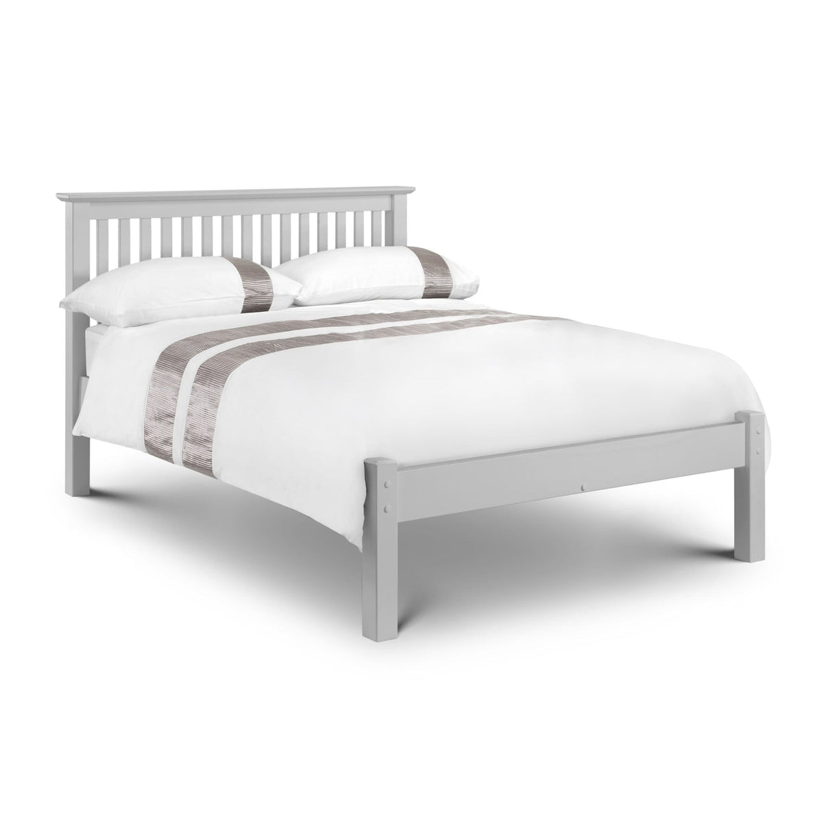 Wooden Double Bed Low Foot End - Barcelona