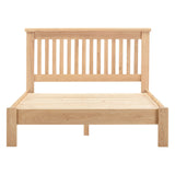 Wooden Double Bed Low Foot End - Windsor