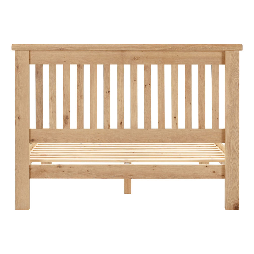 Wooden Double Bed Low Foot End - Windsor