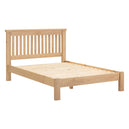 Wooden Double Bed Low Foot End - Windsor